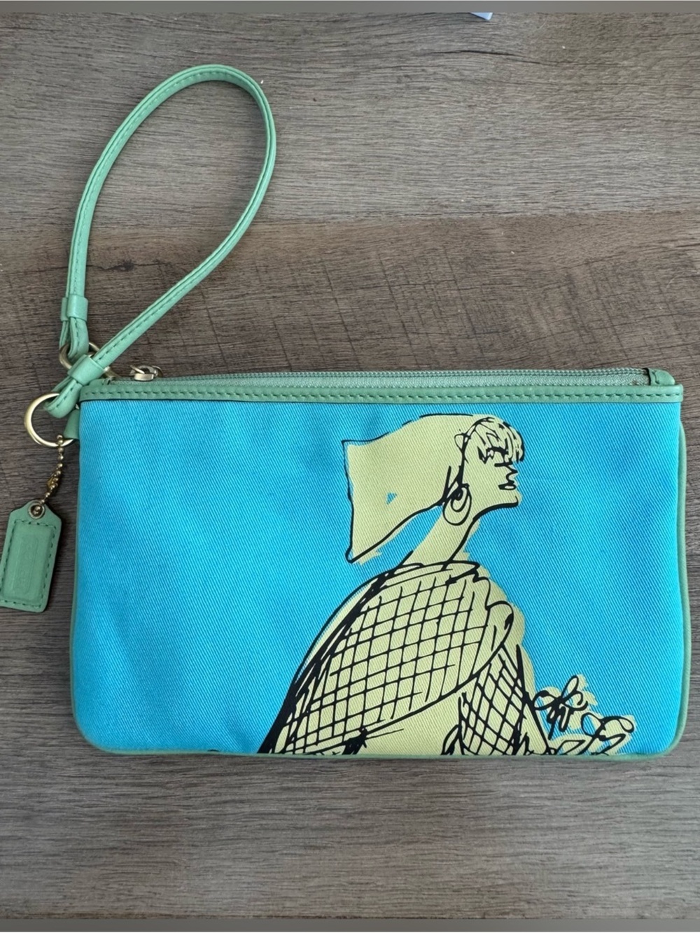 Coach Limited Edition Bonnie Cashin Tribute Canvas Wristlet Kisslock